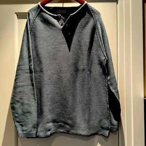 NWOT.  Carbon and Cobalt 100% light Gray Cotton Henley.